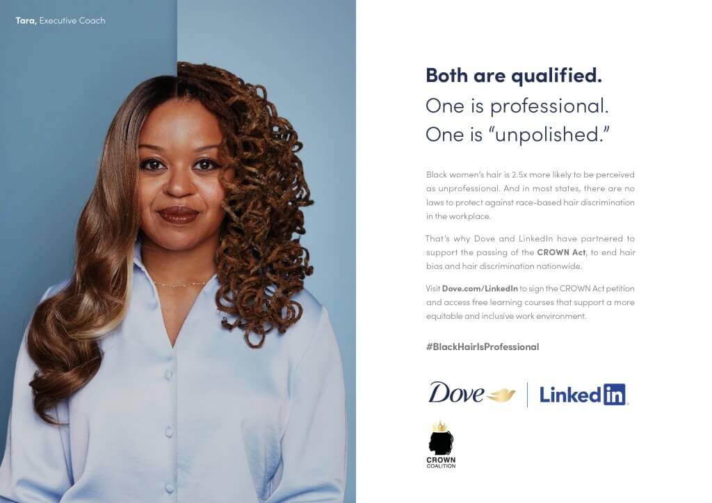 Dove và Linkedin thực hiện chiến dịch #BlackHairIsProfessional để khẳng định quyền tự do về mái tóc tự nhiên tại nơi làm việc: một case study đáng chú ý!